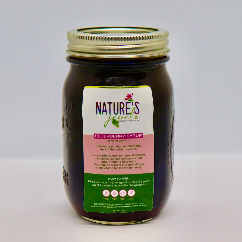 Nature's jewelz elderberry syrup for children & adults